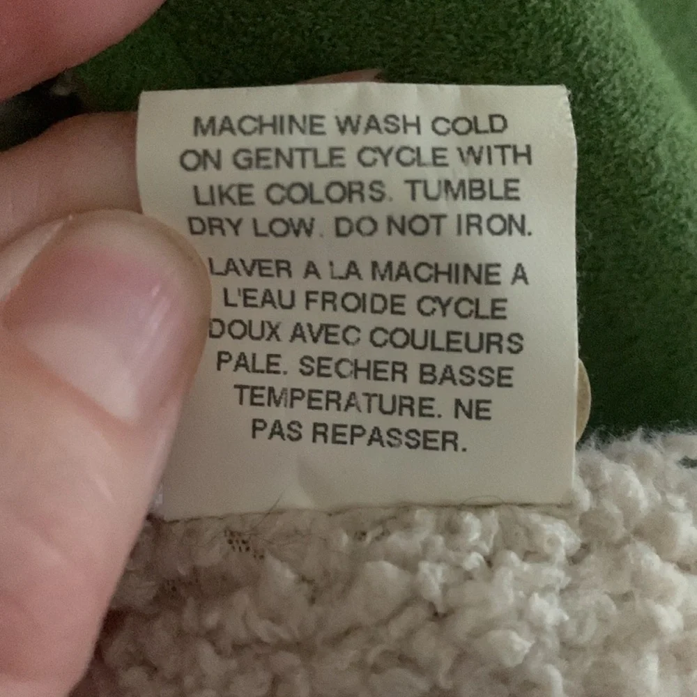 Velvet by Graham & Spencer green faux shearling jacket. Size Large - Picture 4 of 4